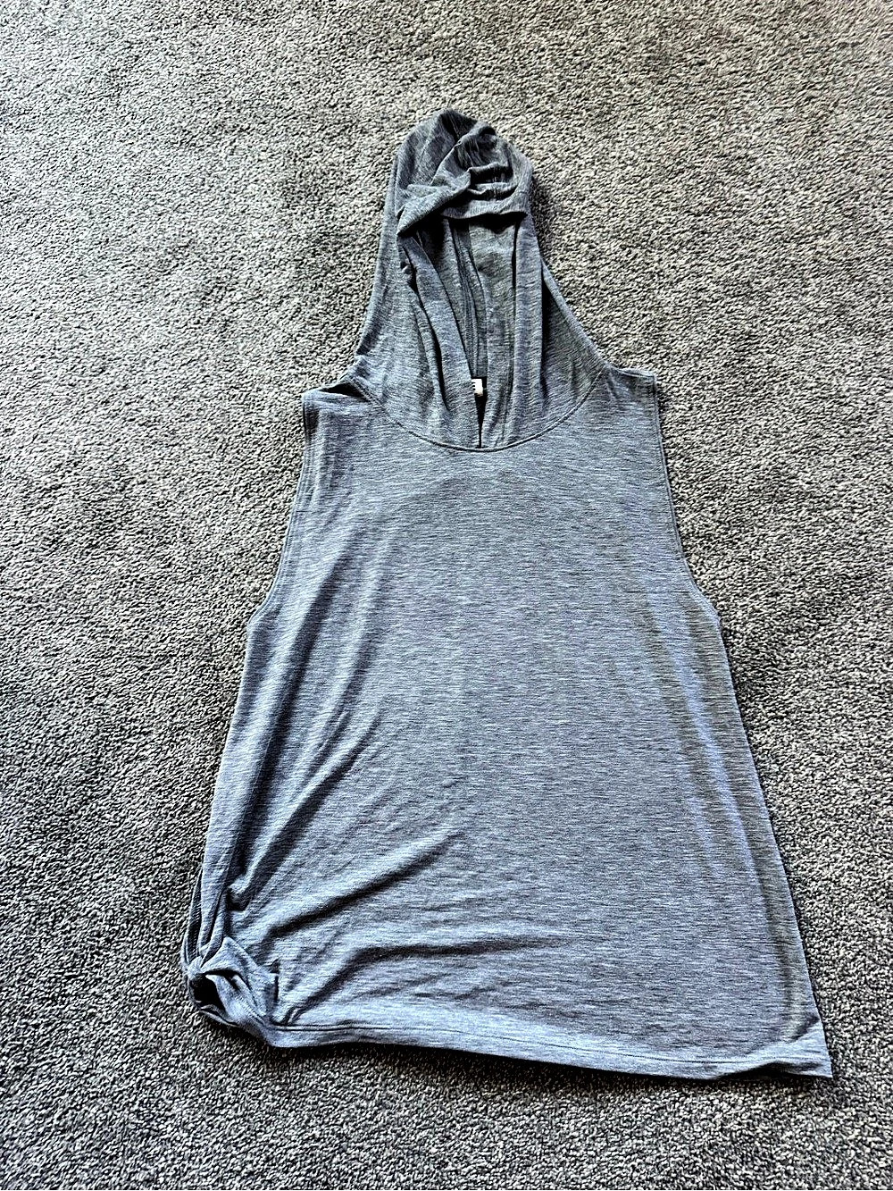 Under Armour UA Breathe Sleeveless Hoodie Gray Tank Top
